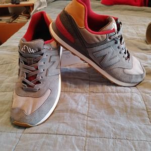 New Balance 574 Collegiate ML574NEB leather/denim Mens US 11